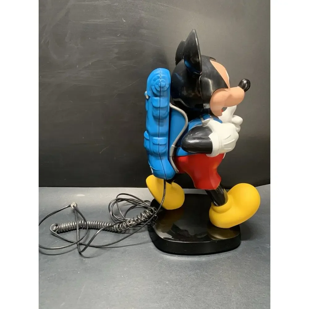 Vintage Mickey Mouse Tyco Telephone 1986 Traveling Backpack Phone Tested, Works